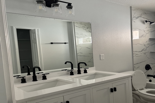 A newly renovated bathroom