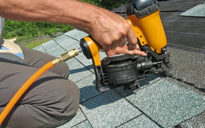 New roofing and siding installation